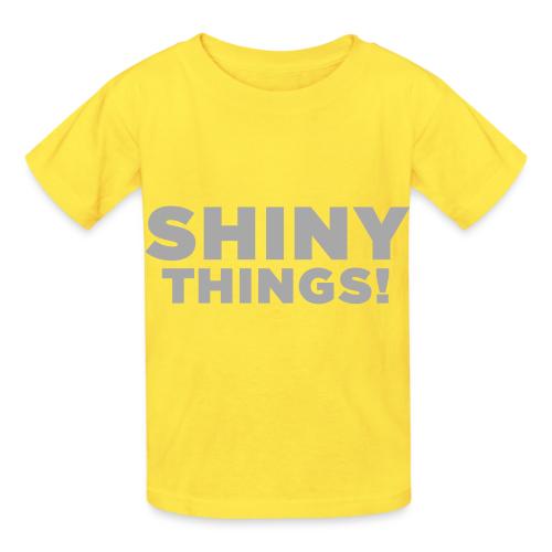 Shiny Things. Funny ADHD Quote - Heavyweight Kid's T-Shirt