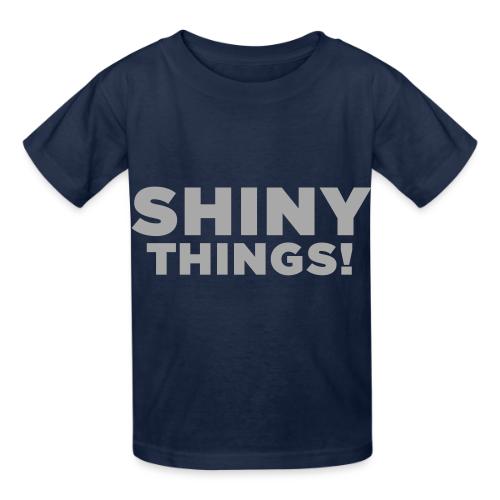 Shiny Things. Funny ADHD Quote - Heavyweight Kid's T-Shirt