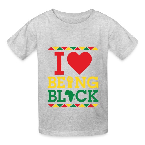 I LOVE BEING BLACK - Hanes Youth T-Shirt
