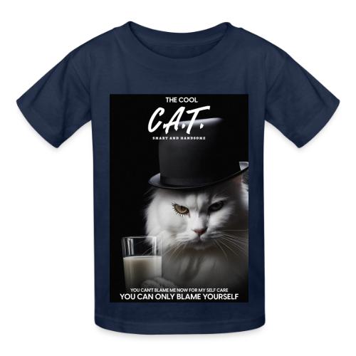 The Cool Cat - Heavyweight Kid's T-Shirt