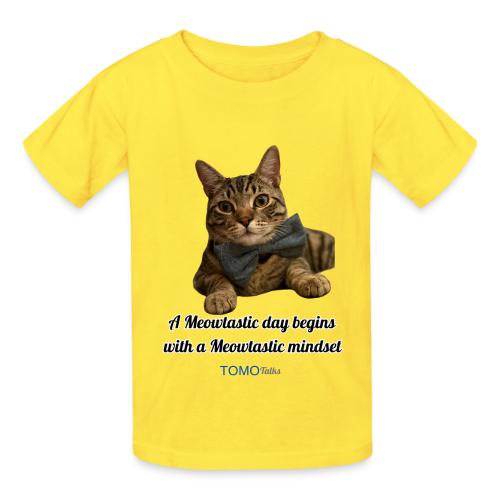Meowtastic Mindset - Heavyweight Kid's T-Shirt
