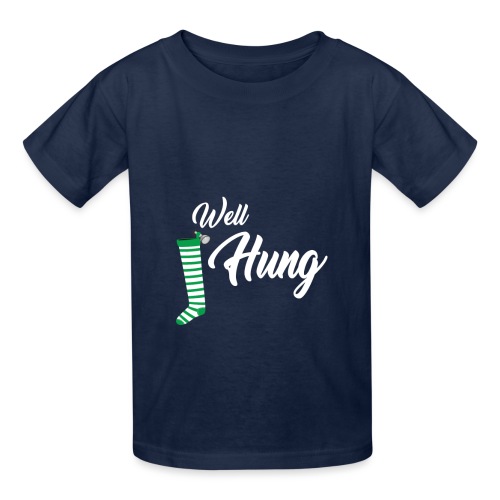 Well Hung Holiday Shirt - Hanes Youth T-Shirt