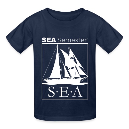 SEA_logo_WHITE_eps - Hanes Youth T-Shirt