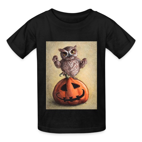 Funny Halloween Owl - Hanes Youth T-Shirt