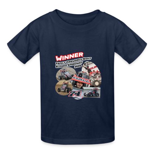 Luke Hall - Eldora Speedway FFN#1 Design 2 - Heavyweight Kid's T-Shirt