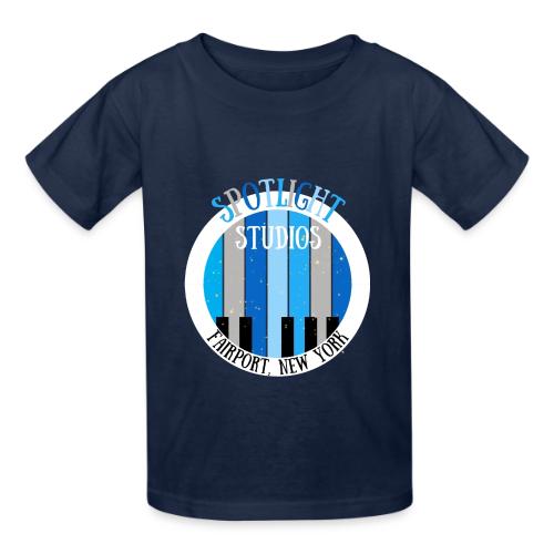 Spotlight Circle Piano Keys - Heavyweight Kid's T-Shirt