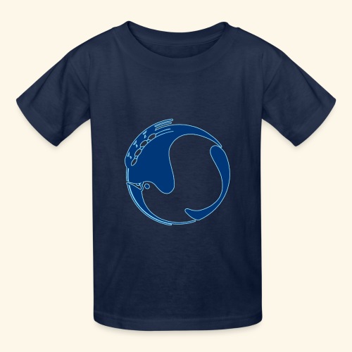 Peace Bird Blue - Hanes Youth T-Shirt