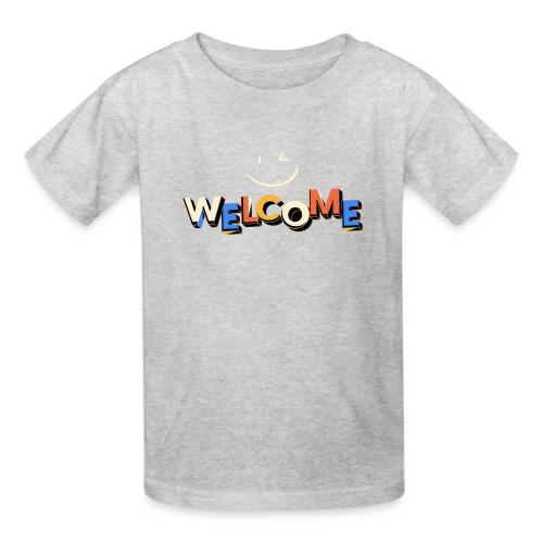 Smile and welcome design - Heavyweight Kid's T-Shirt