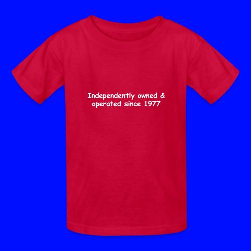 Independently Owned & Operated - Heavyweight Kid's T-Shirt