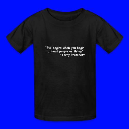 Evil Begins - Heavyweight Kid's T-Shirt