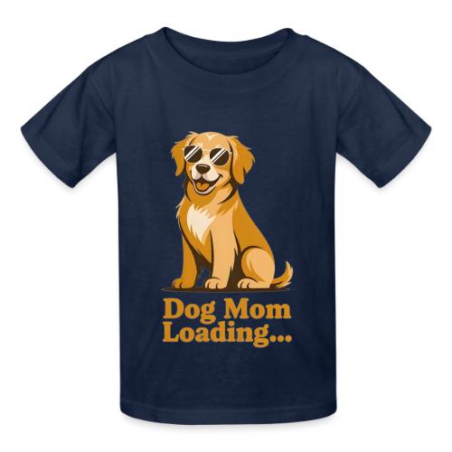 Dog Mom Loading Golden Retriever Sunglasses - Heavyweight Kid's T-Shirt