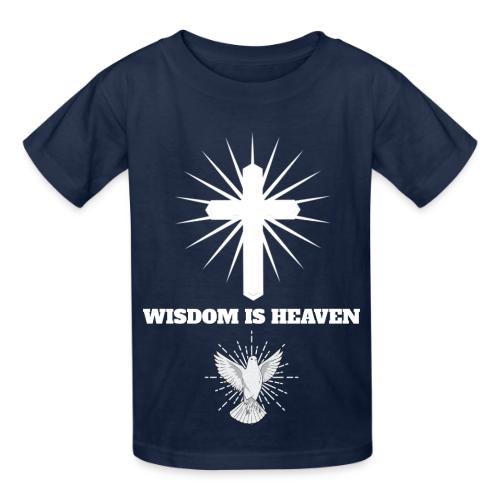 Wisdom is Heaven - Heavyweight Kid's T-Shirt