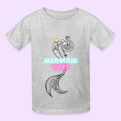 Mermaid Vibes Design - Heavyweight Kid's T-Shirt