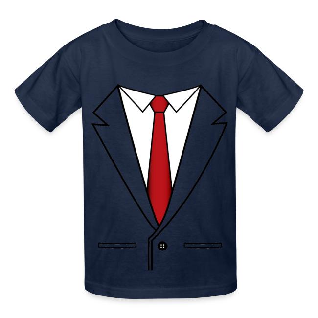 Business Suit With Red Tie