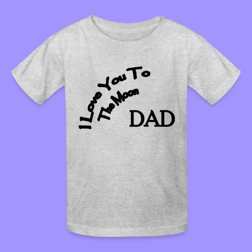 I Love You to The Moon Dad | Father's Day | Family - Heavyweight Kid's T-Shirt