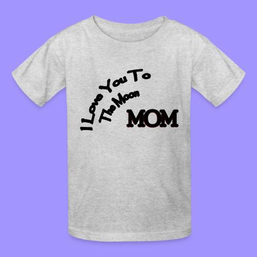 Love Mom To The Moon - Heavyweight Kid's T-Shirt