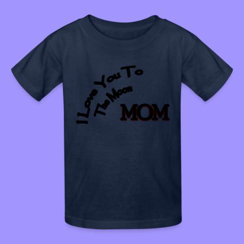 Love Mom To The Moon - Heavyweight Kid's T-Shirt
