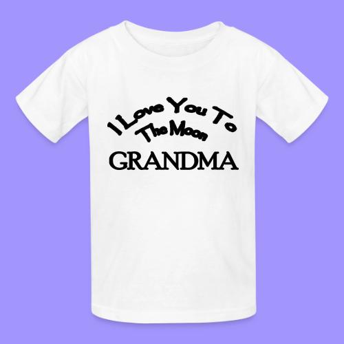 I Love You to The Moon Grandma | Family Shirt - Heavyweight Kid's T-Shirt