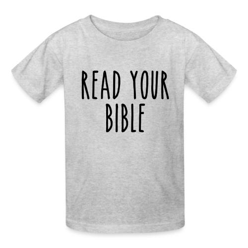 Read Your Bible - Heavyweight Kid's T-Shirt