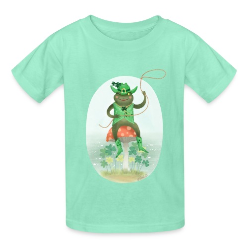 Cowboy Leprechaun Bullfrog - Hanes Youth T-Shirt