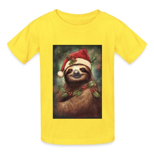 Christmas Sloth - Hanes Youth T-Shirt