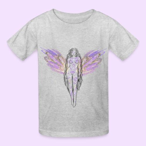 Angel Moon Goddess - Fairytale Design - Heavyweight Kid's T-Shirt