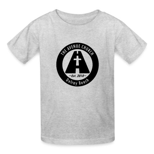 Avenue Church Seal, Black - Heavyweight Kid's T-Shirt