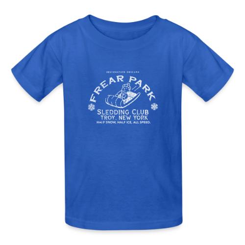 RO Frear Park Sledding Club Distressed Light - Gildan Ultra Cotton Youth T-Shirt