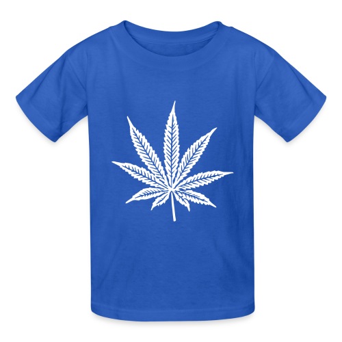 Cannabis Leaf - Gildan Ultra Cotton Youth T-Shirt