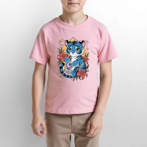 Mystic Blue Tiger Anime Potion Design – Cute tiger - Gildan Ultra Cotton Youth T-Shirt