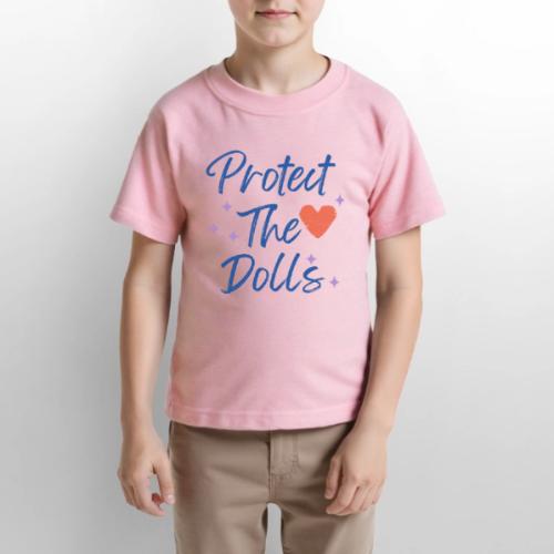 Protect The Dolls | Heart & Stars Typography - Gildan Ultra Cotton Youth T-Shirt