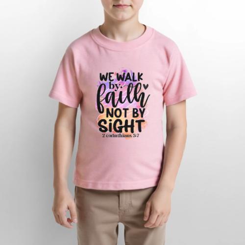 Harmony Collection - We Walk by Faith not by Sight - Gildan Ultra Cotton Youth T-Shirt