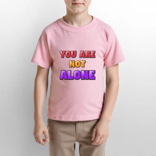 You Are Not Alone – Inspirational Word Art - Gildan Ultra Cotton Youth T-Shirt