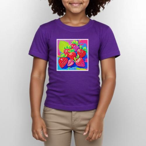 Pop Art Strawberries - Gildan Ultra Cotton Youth T-Shirt