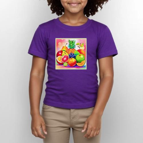 Tropical Fruit Assortment - Gildan Ultra Cotton Youth T-Shirt