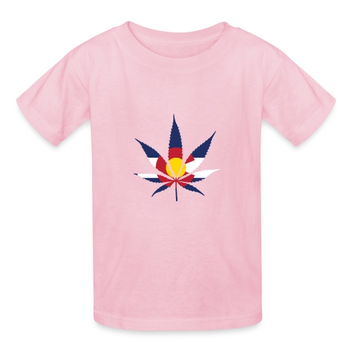 Colorado Pot Leaf Flag - Gildan Ultra Cotton Youth T-Shirt