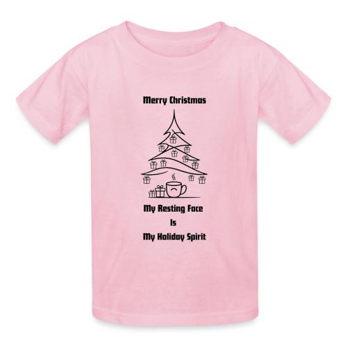 My Resting Face Is My Christmas Spirit T-Shirt - Gildan Ultra Cotton Youth T-Shirt
