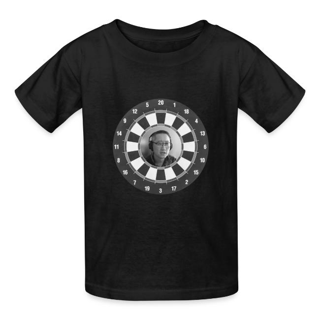 Producer Jay on Dartboard with Fusco Show back
