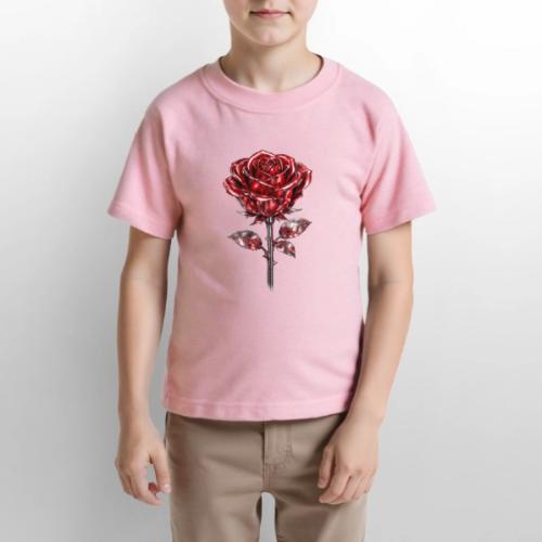 2 Set - Silver and Gold Roses - Gildan Ultra Cotton Youth T-Shirt