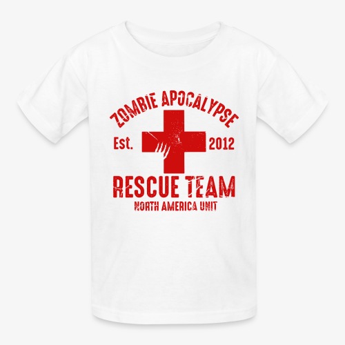 Zombie Rescue Halloween Shirt - Gildan Ultra Cotton Youth T-Shirt