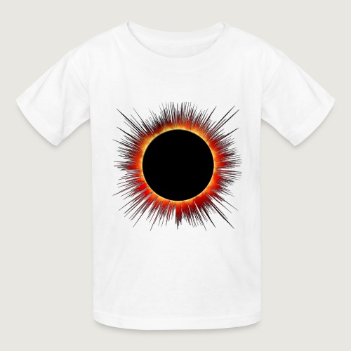 Solar Eclipse Flare Burst Cartoon - Gildan Ultra Cotton Youth T-Shirt