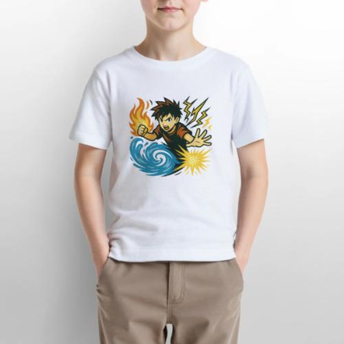 Anime Elemental Warriors | Fire, Water, Lightning - Gildan Ultra Cotton Youth T-Shirt