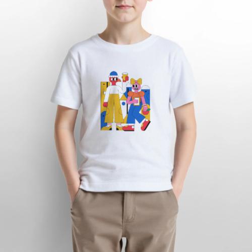 Bold Geometric Duo Pop Art - Gildan Ultra Cotton Youth T-Shirt