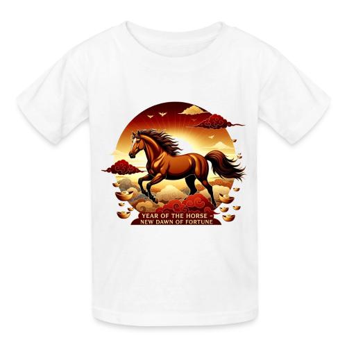 Year of the Horse Sunrise T Shirt, Lunar New Year - Gildan Ultra Cotton Youth T-Shirt