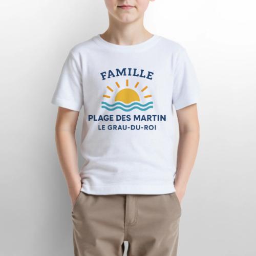 Family Beach Shirt – Plage des Martin Design - Gildan Ultra Cotton Youth T-Shirt
