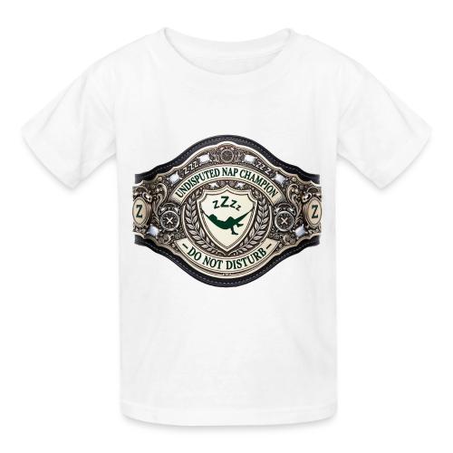 Nap Champion Belt T Shirt - Gildan Ultra Cotton Youth T-Shirt