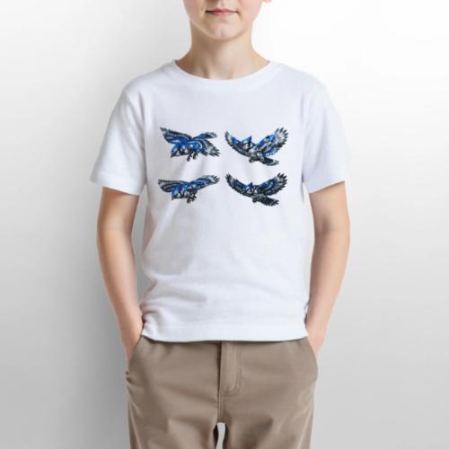 Silver Blue Jay Flight Stages - Gildan Ultra Cotton Youth T-Shirt