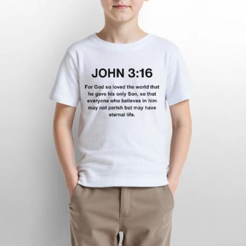 John 3:16 Christian Apparel – Bible Verse Clothing - Gildan Ultra Cotton Youth T-Shirt