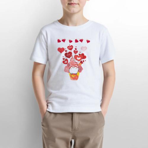 Design wrapped in love hearts, vibrating in love. - Gildan Ultra Cotton Youth T-Shirt