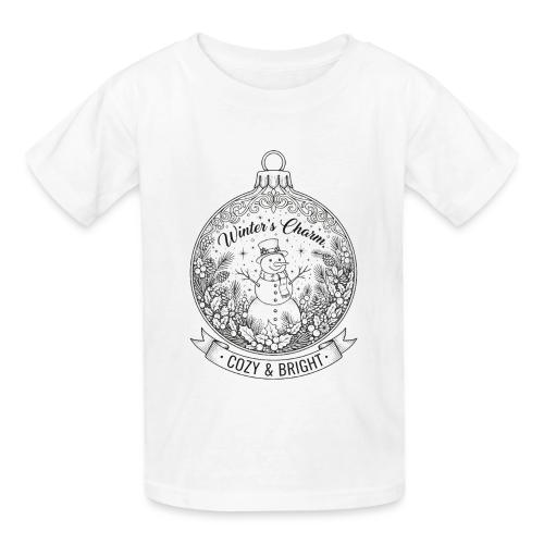 Festive Snowman T-Shirt - Gildan Ultra Cotton Youth T-Shirt
